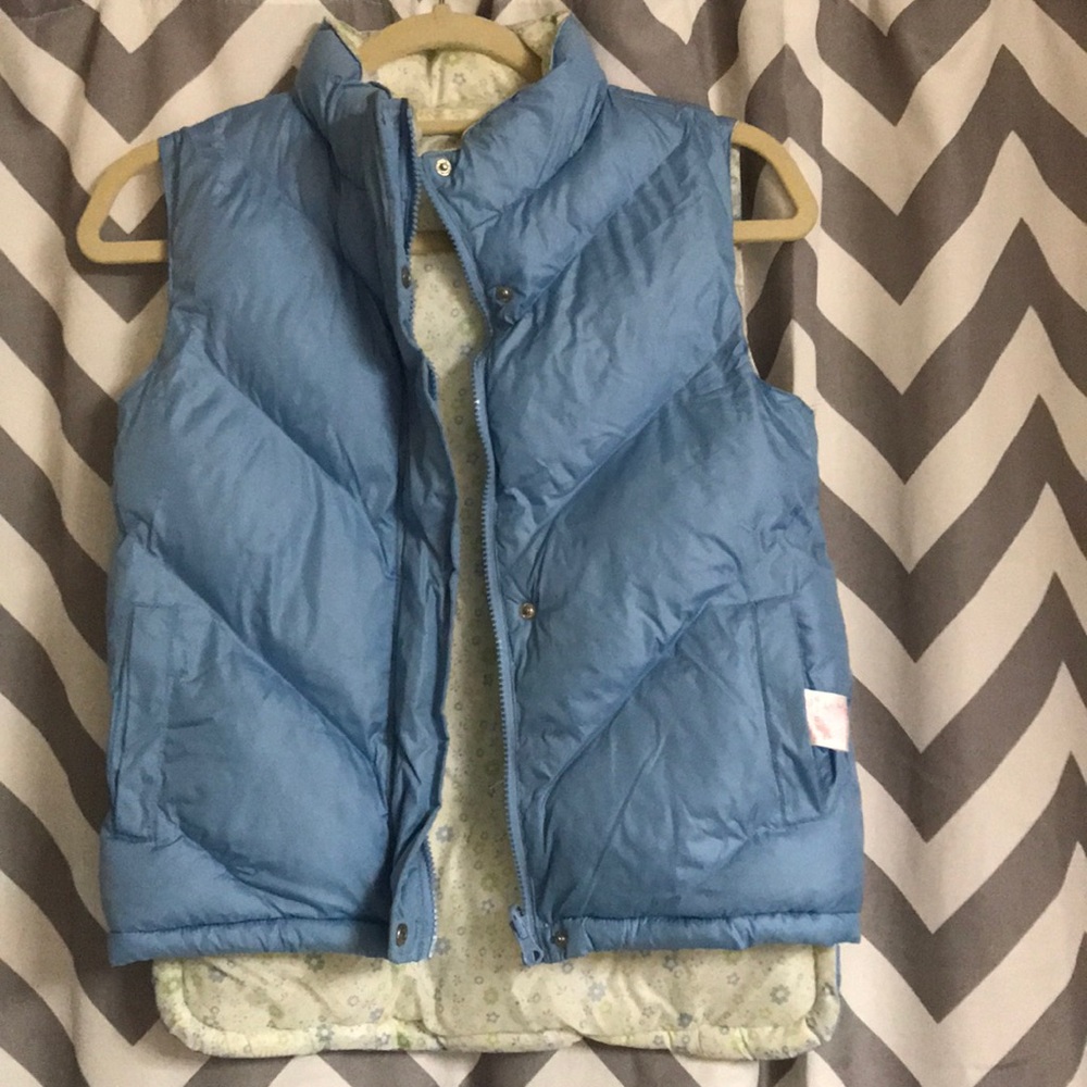 Light blue puffy vest